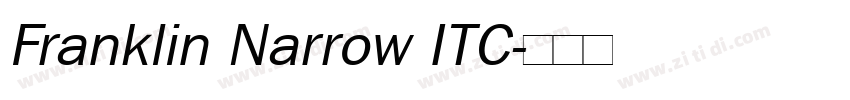 Franklin Narrow ITC字体转换